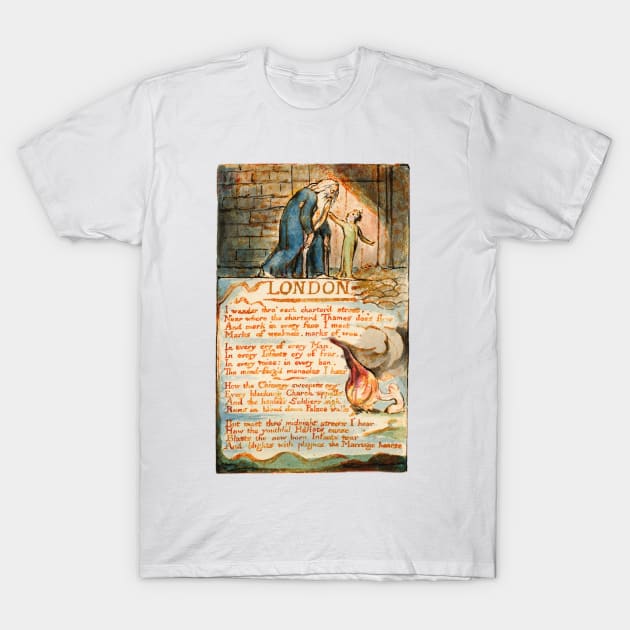 London - William Blake: T-Shirt by The Blue Box